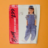 McCall's Stitch 'N Save 5510 Kids' Jumpsuit and Blouse Sewing Pattern - Size B (4-6)