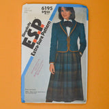 Simplicity 6195 Misses' Skirt and Pre-Quilted Unlined Jacket Sewing Pattern - Size O (12-16)