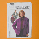 Simplicity 7089 Misses' Lined Jackets Sewing Pattern - Sizes 6-10