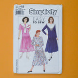 Simplicity 9448 Misses'/Miss Petite Dress and Detachable Collars Sewing Pattern - Size K5 (8-16)