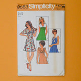 Simplicity 9863 Misses' Mini Dress with Collar Interest Sewing Pattern - Size 14