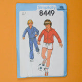 Simplicity 8449 Boys' Unlined Jacket, Pants and Shorts Sewing Pattern - Size 12