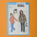 Simplicity 8286 Girls' Jiffy Unlined Hooded Jacket Sewing Pattern - Size Medium (8-10)