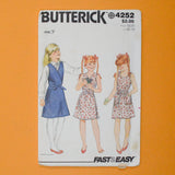 Butterick 4252 Girl's Jumper Sewing Pattern - Size 7