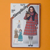 Simplicity 5672 Girls' Skirt, Blouse and Lined Vest Sewing Pattern - Size 14
