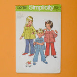 Simplicity 5219 Toddlers' Smock-Top and Bell-Bottom Pants Sewing Pattern - Size 3