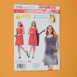 Simplicity 1356 Misses' Jiffy Reversible Wrap Dress Sewing Pattern - Size H5 (6-14)