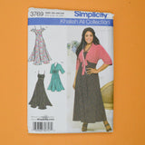 Simplicity 3769 Women's / Women's Petite Dress and Kimono Top Sewing Pattern - Size GG (26W - 32W)