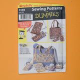 Simplicity 5598 Sewing Patterns for Dummies Bags and Accessories Sewing Pattern
