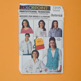 Butterick 3105 Colorpoint Paintstitching Transfers