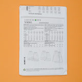 Vogue V8981 Misses' Skirt Sewing Pattern - Size Y (XS-M)