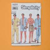 Simplicity 9956 Men's Pajamas Sewing Pattern - Size A (SM-XL)