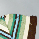 Green, Blue, + Brown Striped Blanket Default Title