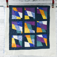 Unfinished Colorful Quilt - 40" x 40"