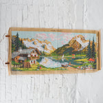 Lac De Montagne Painted Needlepoint Canvas - 23" x 48"