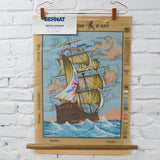 Bernat Captain Drake Painted Needlepoint Canvas