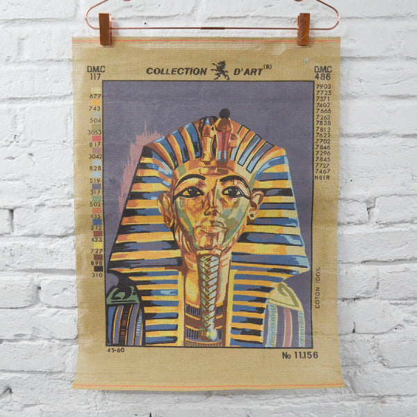 Collection D'Art Egyptian Painted Needlepoint Canvas - 17" x 23"