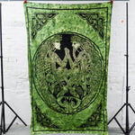 Green Tie Dye Tapestry - 54" x 84"