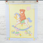 Teddy Bear + Rocking Horse VIP Quilt Top - 36" x 44