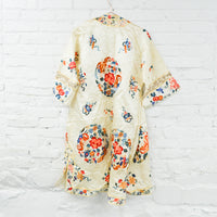 Hand Embroidered Vintage Silk Robe