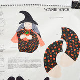 Winnie Witch Doll Printed Fabric Panel - 36" x 44"