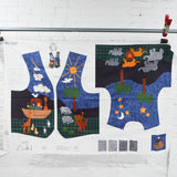 Noah's Ark Vest Printed Fabric Panel - 36" x 60"