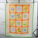 Little Tikes Pastel Gardening Applique Quilt - 68" x 86"