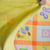 Little Tikes Pastel Gardening Applique Quilt - 68" x 86"