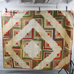 Log Cabin Quilt - 80" x 94"