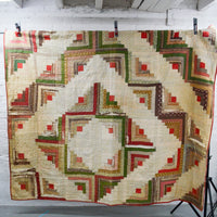 Log Cabin Quilt - 80" x 94"
