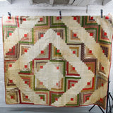Log Cabin Quilt - 80" x 94"