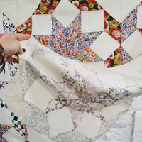 Hexagon Star Pieced Quilt Top - 51" x 51"
