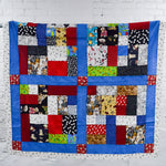 Colorful Pet Print Quilt Top  - 48" x 49"