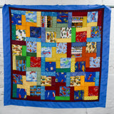 Colorful Transportation Pieced Quilt Top - 49" x 50"
