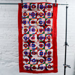 Embroidered + 3D Applique Crazy Quilt - 33" x 62"