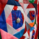 Embroidered + 3D Applique Crazy Quilt - 33" x 62"