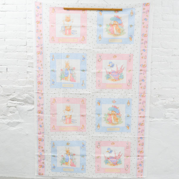 Beatrix Potter Characters Fabric Panel - 42" x 68"