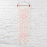 PInk + White Yarn Runner - 14" x 36"