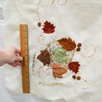 Cutwork + Autumn Leaves Embroidery Polyester Tablecloth - 60" x 120"