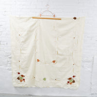 Cutwork + Autumn Leaves Embroidery Polyester Tablecloth - 60" x 120"