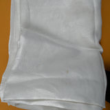 White Damask Floral Tablecloth - 68" x 82"