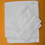 White Dotted Damask Tablecloth + 1 Napkin