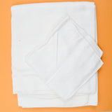 White Dotted Damask Tablecloth + 1 Napkin