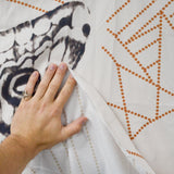Geometric Moth Print Wall Hanging - 58" x 76"