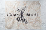 Geometric Moth Print Wall Hanging - 58" x 76"
