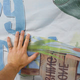 Gone Fishing Happy Birthday Wall Hanging - 43" x 70"