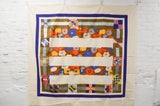 Off-White + Colorful Floral Quilt Top - 72" x 120"
