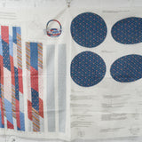 Red, White + Blue Basket Cut & Sew Fabric Panel - 36" x 48"