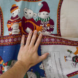 Concord's Holiday on Ice Vest Cut & Sew Fabric Panel - 35" x 56"