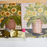 Potted Flowers Needlepoint Panel - Almost Complete